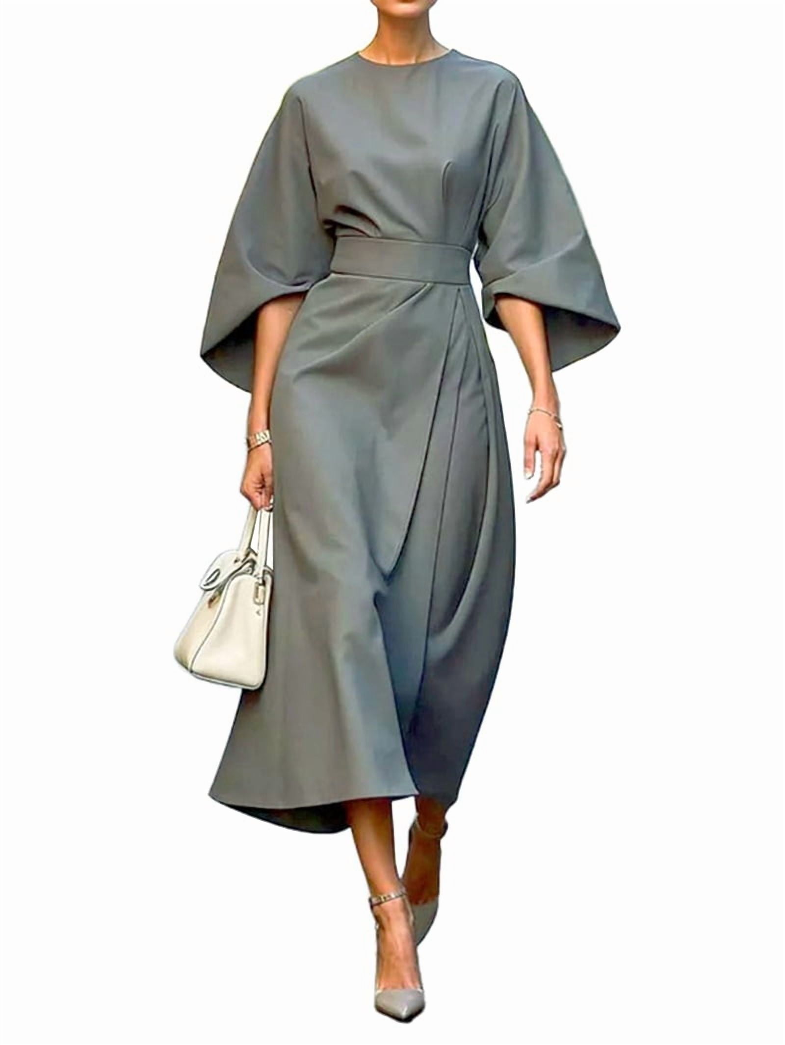 slim fit dress slacks Alberta Cut-out Batwing Sleeve Midi Knit Dress main image 1