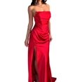 thumbnail image 1 of Women'S Elegant Sleeveless Off Shoulder Bodycon Long Formal Party Evening Dress Red XL, 1 of 5