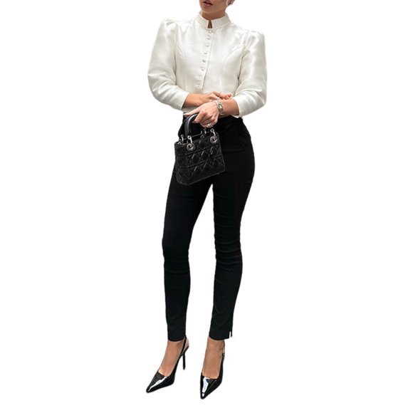 Women'S Elegant Solid Single Breasted High Street Jacket for Party and Chic Outwear Apricot S