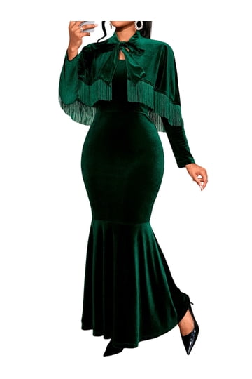 women dark green velvet dress Dresses for Picnic Dresses