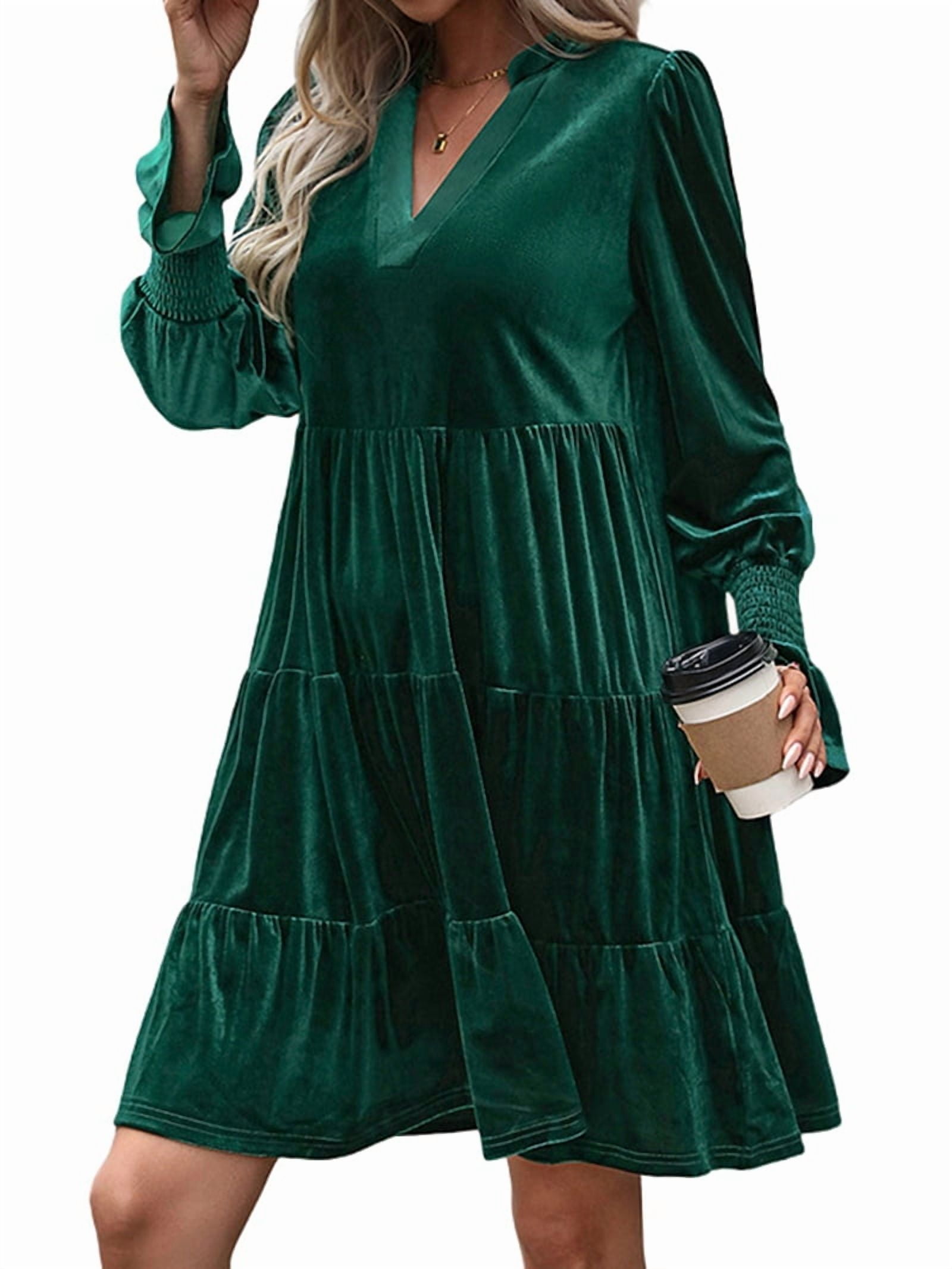 dark green velvet mini dress Twilight Dreams Velvet Mini Dress in Hunter Green