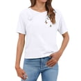 thumbnail image 1 of Women'S Embroidered Blouses，Cotton Linen Shirts For Women Cotton Boho Tops Linen Blouses For Women Beach Vacation Tshirts Lightweight Linen Blouses For Women Summer Linen Tops For Women, 1 of 9