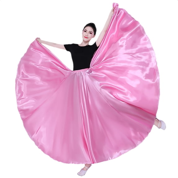 Women'S Fairy Belly Dance Skirt Large Swing Skirts Women Belly Gitana Dancing Practice Skirt