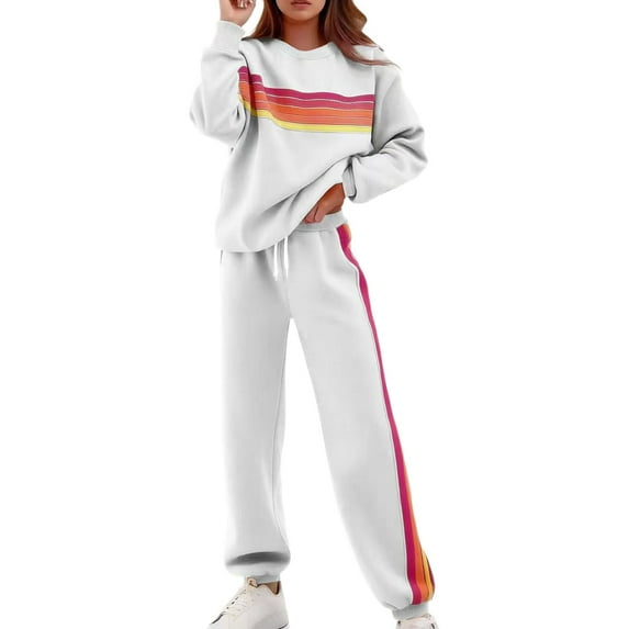 Women'S Fall 2 Piece - Long Sleeve Sweatshirt With Jogger Pants Set Womens Matching Sets Womens Fall Sets