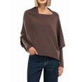 thumbnail image 1 of Women'S Fall Sweaters 2025 Casual Long Batwing Sleeve Loose Off Shoulder Knit Pullovers Jumper Tops Brown One size, 1 of 7