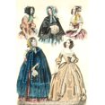 thumbnail image 1 of Women'S Fashion 1842. Namerican Colored Fashion Print 1842 From Godey'S Ladies Book Of The Latest Styles From Paris., 1 of 2