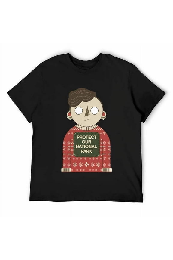 Women'S Fashion Printed Protect Our National Park Print T-Shirts Summer Casual Loose Round Neck T-Shirts