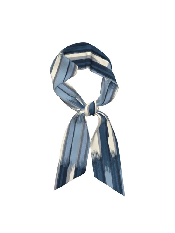 Women'S Fashion Scarf Long Satin Scarf Soft Breathable Sun Protection Hair Scarf Headband Neck Scarf Purse Decoration Mediumblue Houndstooth Buffalo Plaid Tartan Check Scotland