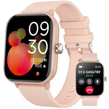 Women'S Fitness Smartwatch 2024 Latest Model, 1.85-Inch Smartwatch (Answer/Make Calls) Android Ios Smartwatch, Pink