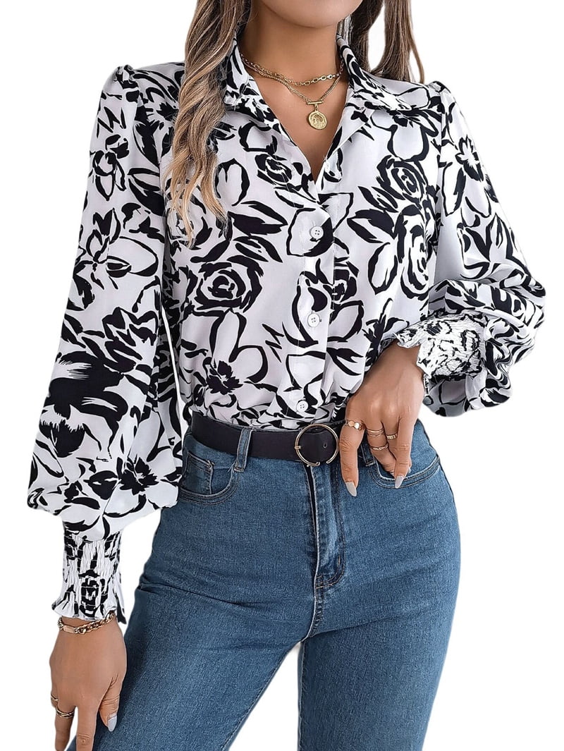 Kasper Women's Ity Shirred Neck Blouson Sleeve Top With HMC Sleeve – Comfortable & Stylish Casual Wear