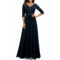 thumbnail image 1 of Women'S Formal Dress Mother of the Bride Dress 3/4 Sleeve Wedding Guest Dress Maxi Evening Gown  XL, 1 of 4