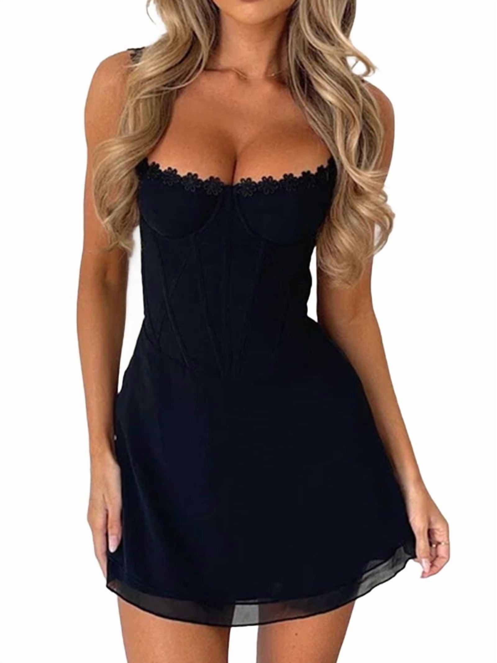 knee length dresses for ladies Zip-up Belted Tartan Black Alt Mod Mini Dress Studded by Banned Apparel   Banned Alternative