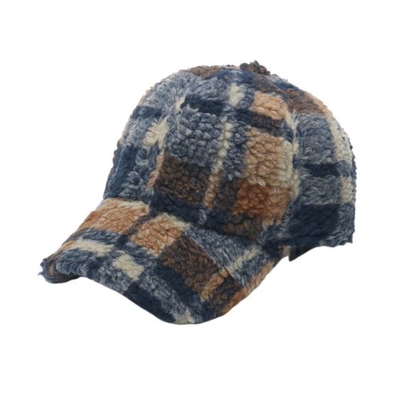 Women'S Hats & Caps Stylish Plaid Baseball Cap for Men and Women Fashionable Outdoor Sun Hat with Classic Design