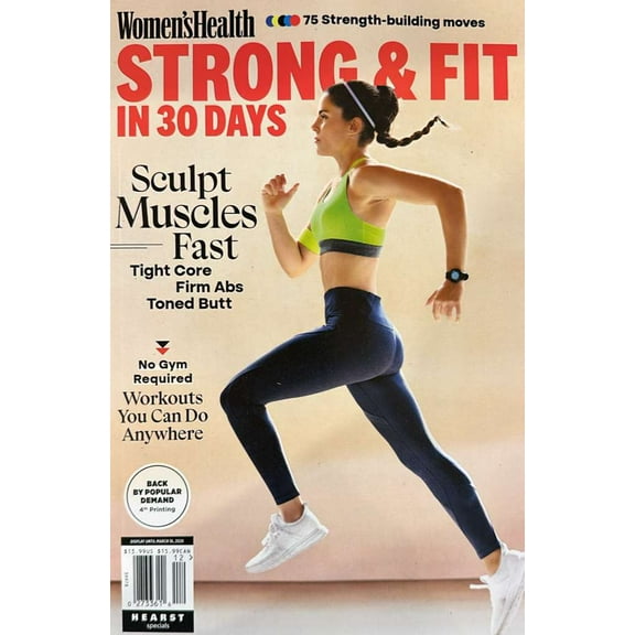 WomenS Health, Strong & Fit In 30 Days Magazine Issue 12
