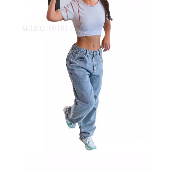 Women'S High Waist Wide Leg Denim Pants 2025 Fashion Stretch Comfort Trousers Straight Boho Chic Palazzo Jeans Wide Leg Jeans For Women