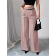 thumbnail image 1 of Women'S High Waisted Wide Leg Work Pants Straight Leg Office Slacks Trousers, 1 of 5