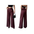 thumbnail image 1 of Women'S High Waisted Wide Leg Work Pants Straight Leg Office Slacks Trousers, 1 of 5