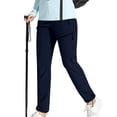 thumbnail image 1 of Women'S Hiking Pants Quick Dry Lightweights Water Elastic Waist Cargo Pants for All Seasons Navy Blue S, 1 of 6