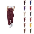 thumbnail image 1 of Women'S Joggers 2026 Trendy Elastic High Waist Breathable Relaxed Fit Sweat Pants with Pockets Trousers, 1 of 9