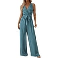 thumbnail image 1 of Women'S Jumpsuits, Rompers & Overalls Fashion Summer Solid Sleeveless Suspender Jumpsuit Breathable Rompers, 1 of 7