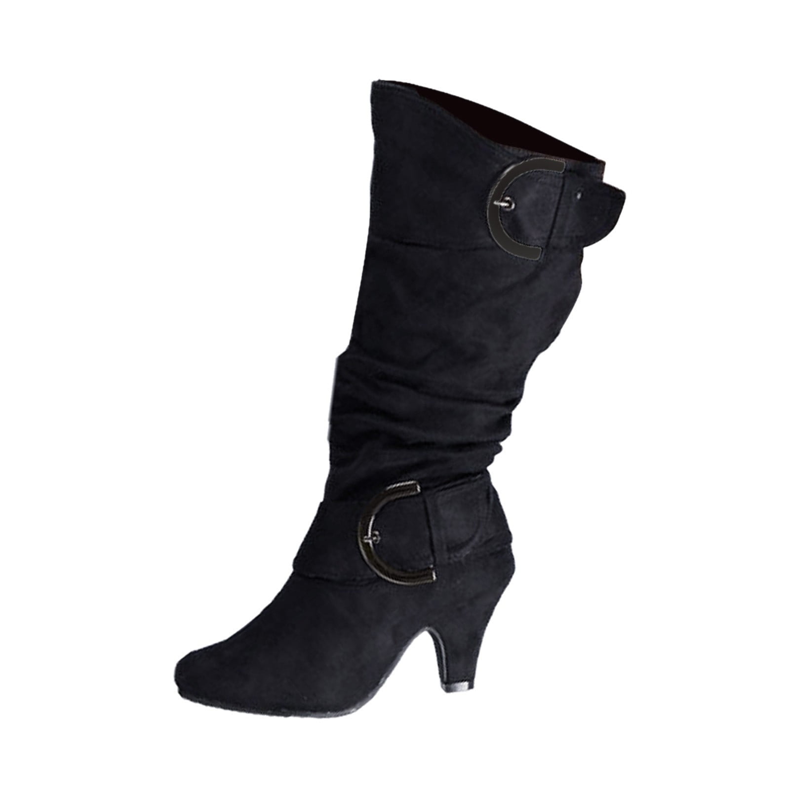 Women's Keen-high Boots Tapered Booties For Heel High Heel Retro Boots 