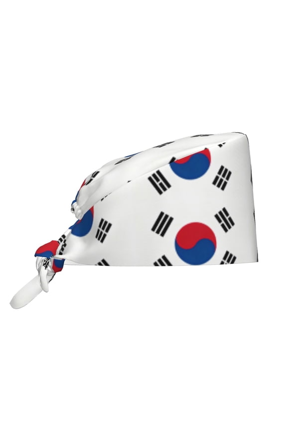 Women'S Korean Flag Double-Sided Printed Adjustable Working Cap