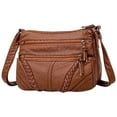 thumbnail image 1 of Women'S Large Capacity Soft Leather Crossbody Bag, Multi-Compartment Designer Shoulder Bag For Moms, Daily Use, Work, And Casual Outings, 1 of 2
