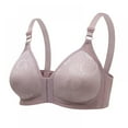 thumbnail image 1 of Women'S Large Thin Bra Front Buckle Without Steel Ring Push-Up Underwear Chest Bra, 1 of 8