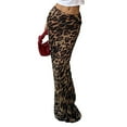 thumbnail image 1 of Women'S Leopard Maxi Skirt Mesh See Through Low Waist Y2K Bodycon Skirts Leopard Print Color S, 1 of 10