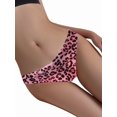thumbnail image 1 of Women'S Leopard Print Seamless Mid Rise Briefs No Show Underwear Pink Leopard Print M, 1 of 7