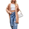 thumbnail image 1 of Women'S Long Cardigan Sweaters Open Front Oversized Duster for Women Pink M, 1 of 10