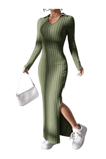 Maxi Rib Knit Dress