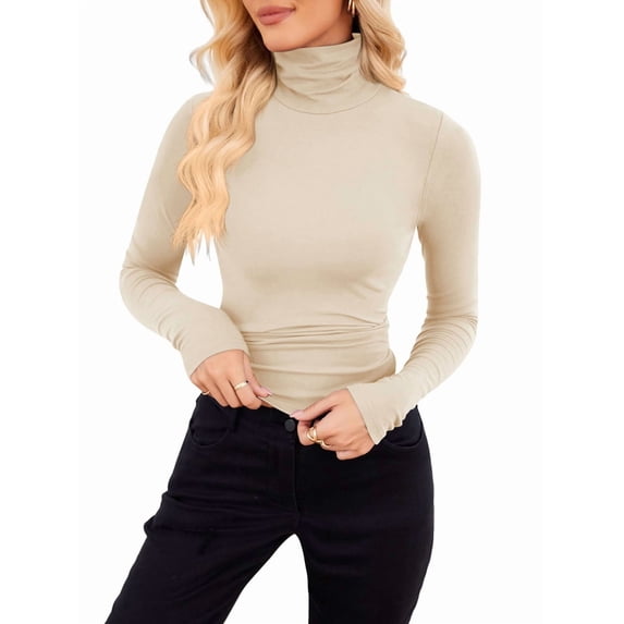 Women'S Long Sleeve Shirts Fall Fashion Basic Thermal Underwear Tops Winter Clothes 2025 S