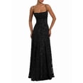 thumbnail image 1 of Women'S Maxi Dresses Wedding Guest Dress A-Line Long Square Neck Backless Sling for Beach, 1 of 9