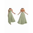 thumbnail image 1 of Women'S Maxi Summer Dresses Halter V Neck Beach Dresses for Women A-Line Casual Dress for Vacation Green S, 1 of 5