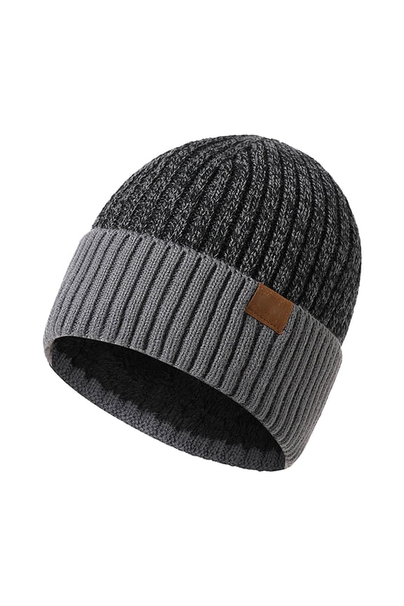 Women'S Men'S Hats & Caps Adult Winter Double Layer Woolen Hat New Fleece Warm Knitted Hats