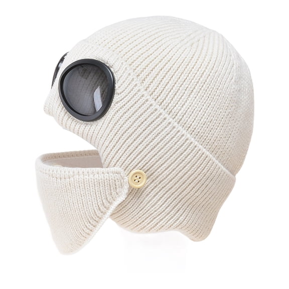 Women'S Men'S Hats & Caps Pilot Ear Cap Thickened Warm Woolen Hat Korean Knitted Hat With Hats
