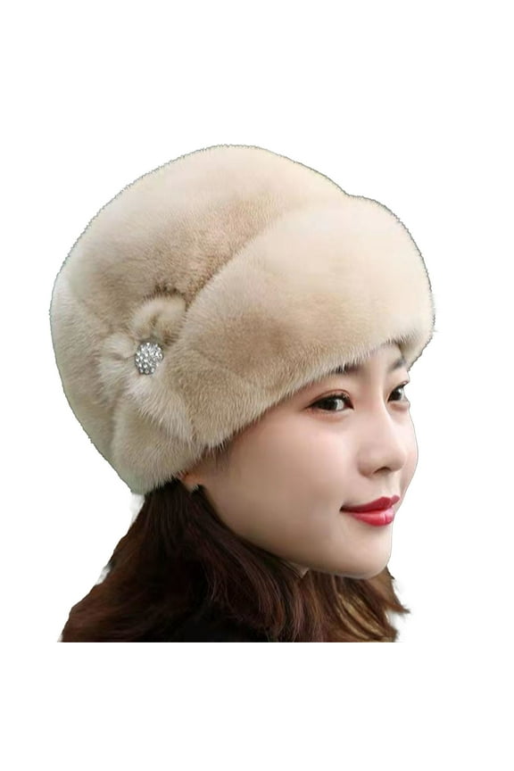 Women'S Men'S Hats & Caps Winter Middle And Elderly Hats Winter Flower Decor Hats Elderly Hats Mothers Grandma Old Ladies Hats