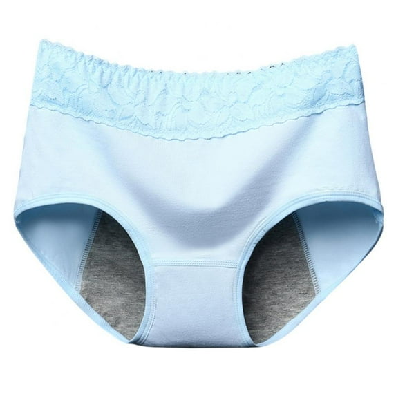 Women'S Menstrual Period Underwear Mid-Waist Floral Postpartum Fashionable Ladies Lace Underwear Girls All-Inclusive Underwear Cotton Elastic Underwear