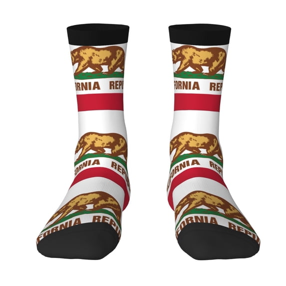 Women'S Novelty Funny Crew Socks Men'S California Design Socks