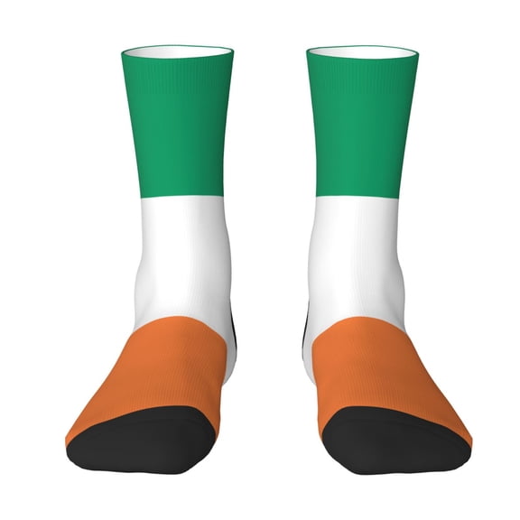 Women'S Novelty Funny Crew Socks Men'S Flag Of Ireland Design Socks