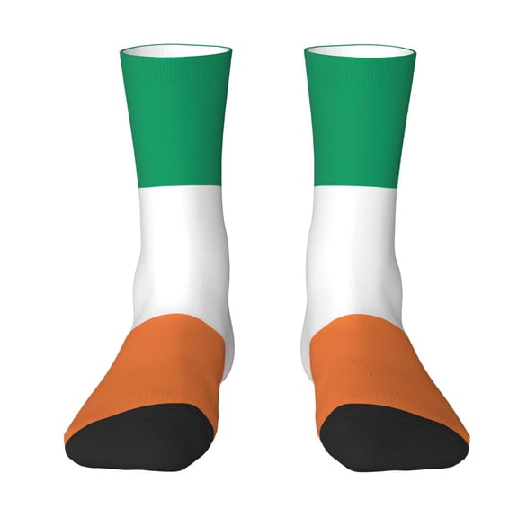 Women'S Novelty Funny Crew Socks Men'S Flag Of Ireland Design Socks
