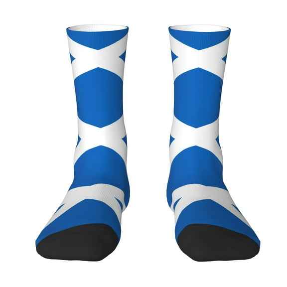 Women'S Novelty Funny Crew Socks Men'S Scottish Flag Design Socks