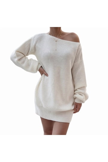 White Sweater Dress White Sweater Dress