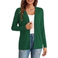 thumbnail image 1 of Women'S Open-Front Cardigan Sweater(Available in Plus Size) Green XXL, 1 of 8