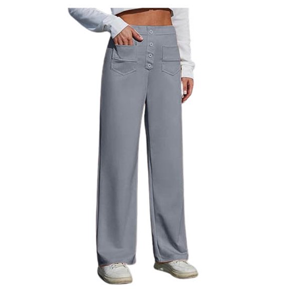 Women'S Pants Business Casual Outfits for Women Grey Baggy Pants Loose Pants for Women High Waisted Trousers Fall Pants for Women 2025
