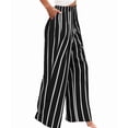 thumbnail image 1 of Women'S Pants Casual Button Up High Waisted Wide Leg Trousers Black L, 1 of 7