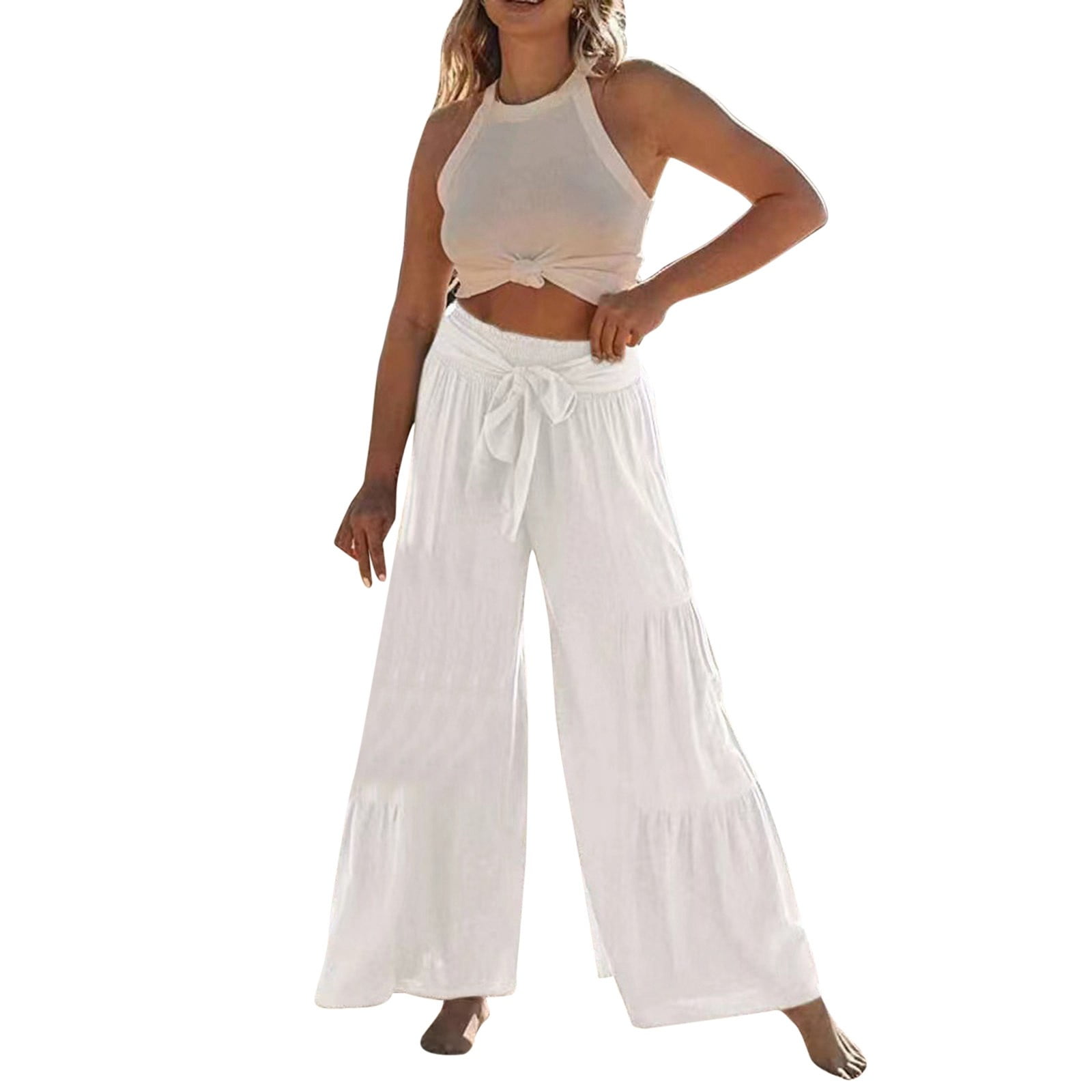 Women'S Pants Women Pants Casual White Baggy Pants Women Lightweight ...