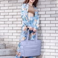 thumbnail image 1 of Women'S Pleated Tote Handbag, Soft Polyester Lightweight Large Capacity Tote for Travel Work Beach Gym, Comfortable Wide Handle, Plain Versatile Daily Bag, 1 of 6