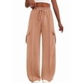 thumbnail image 1 of Women'S Plus Size Drawstring Running Sweatpants Loose Fit Wide Leg Pure Color Athletic Trousers Color 4XL, 1 of 8